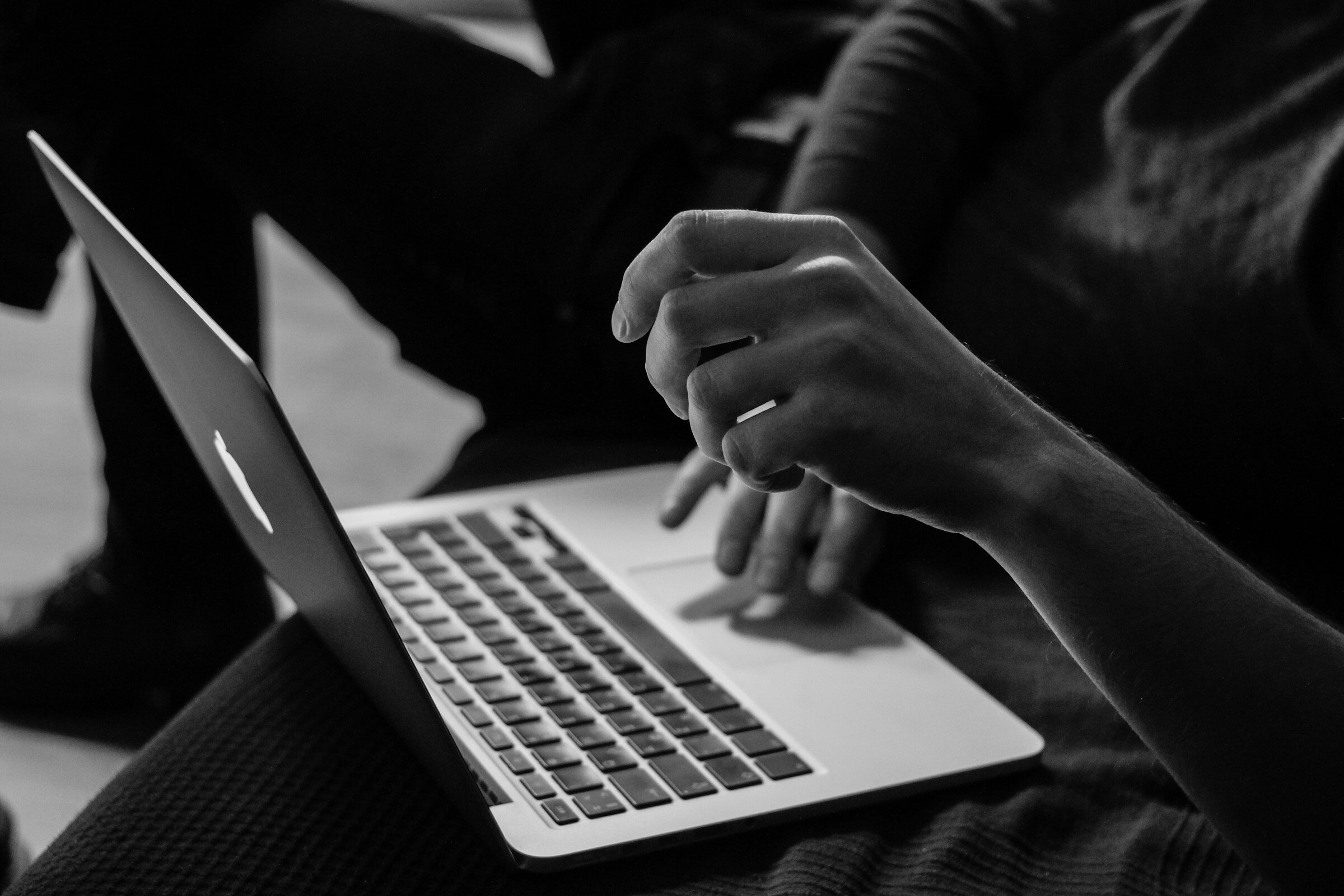 woman concentrated on Automated Anomaly Detection