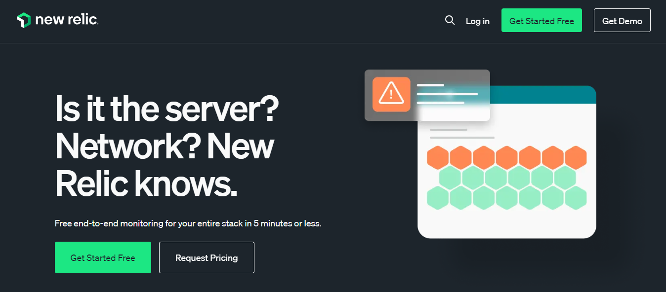 New Relic - Pingdom Alternatives