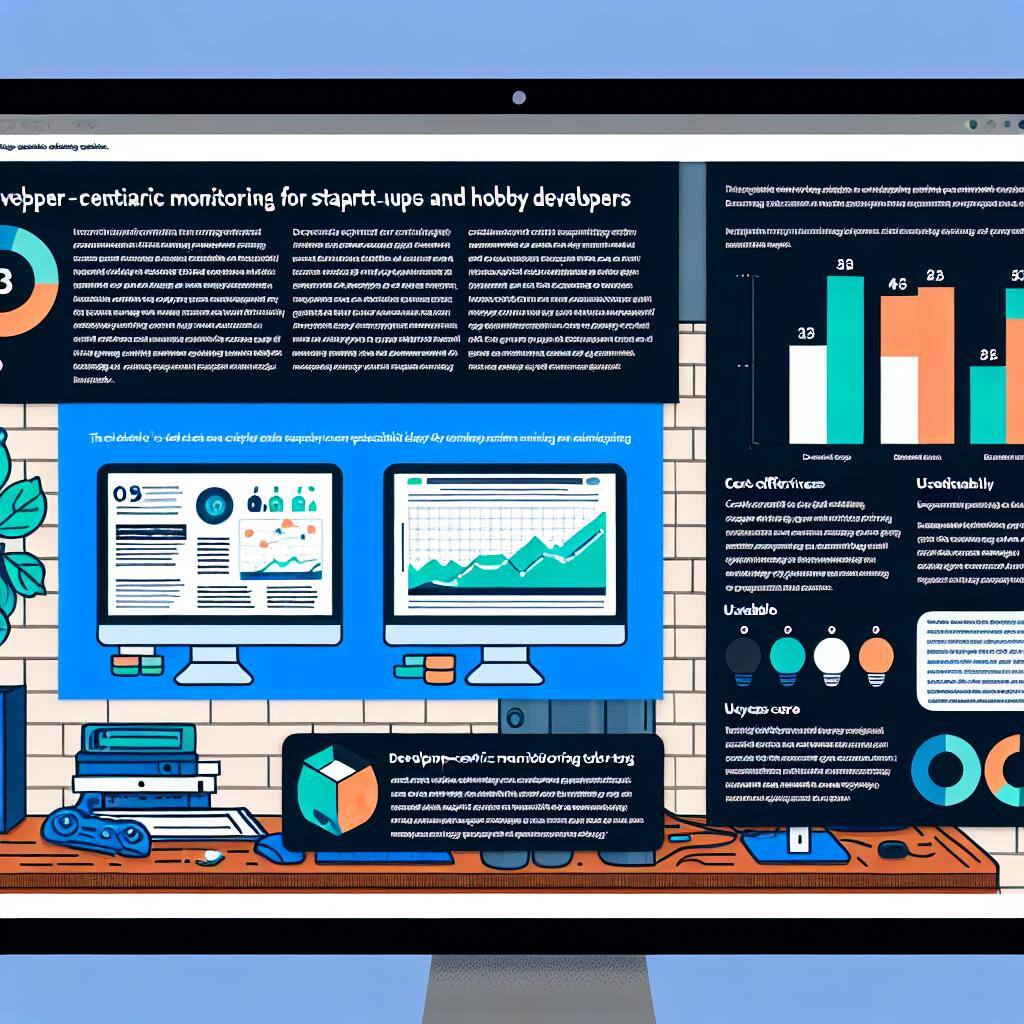 A blog post discussing developerfocused monitoring tools for startups and hobby developers, highlighting the need for affordable and easytouse solutio