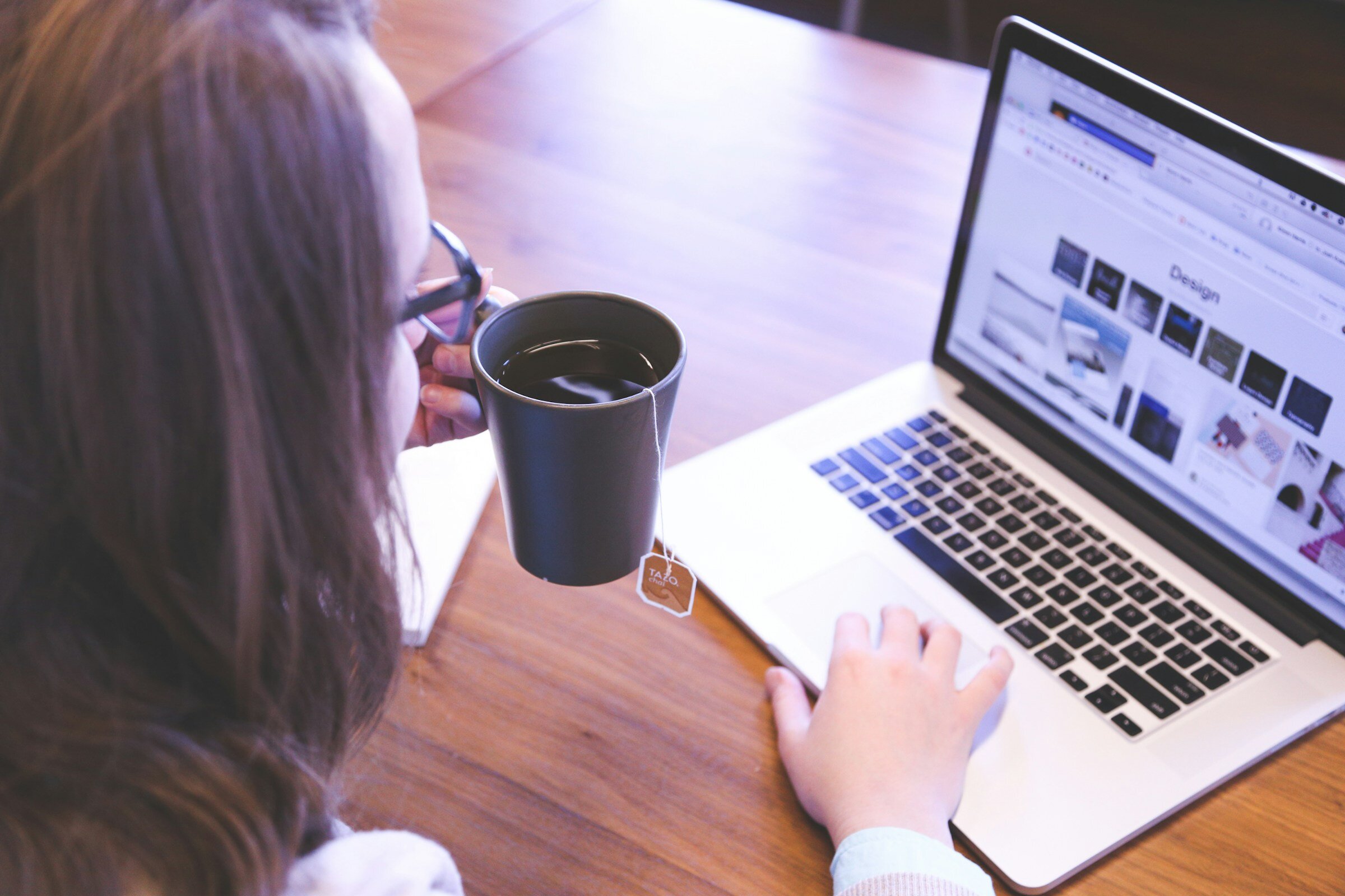 Girl Using Laptop - Front End Monitoring Tools