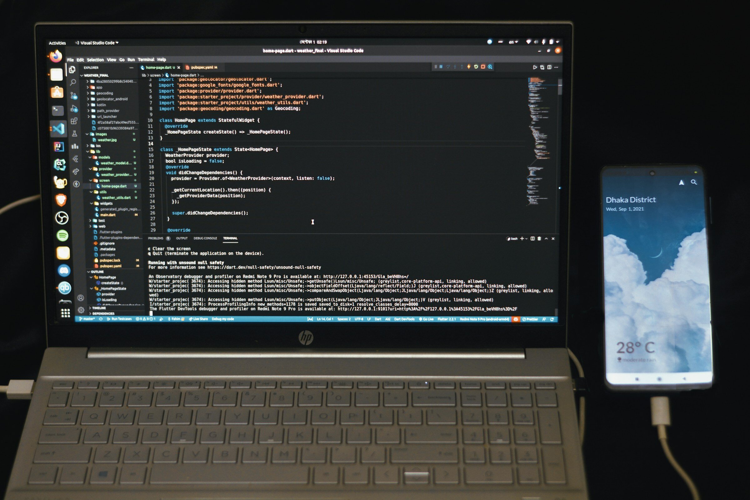 Coding on Laptop - Prometheus NodeJS